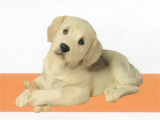 labrador puppy statue