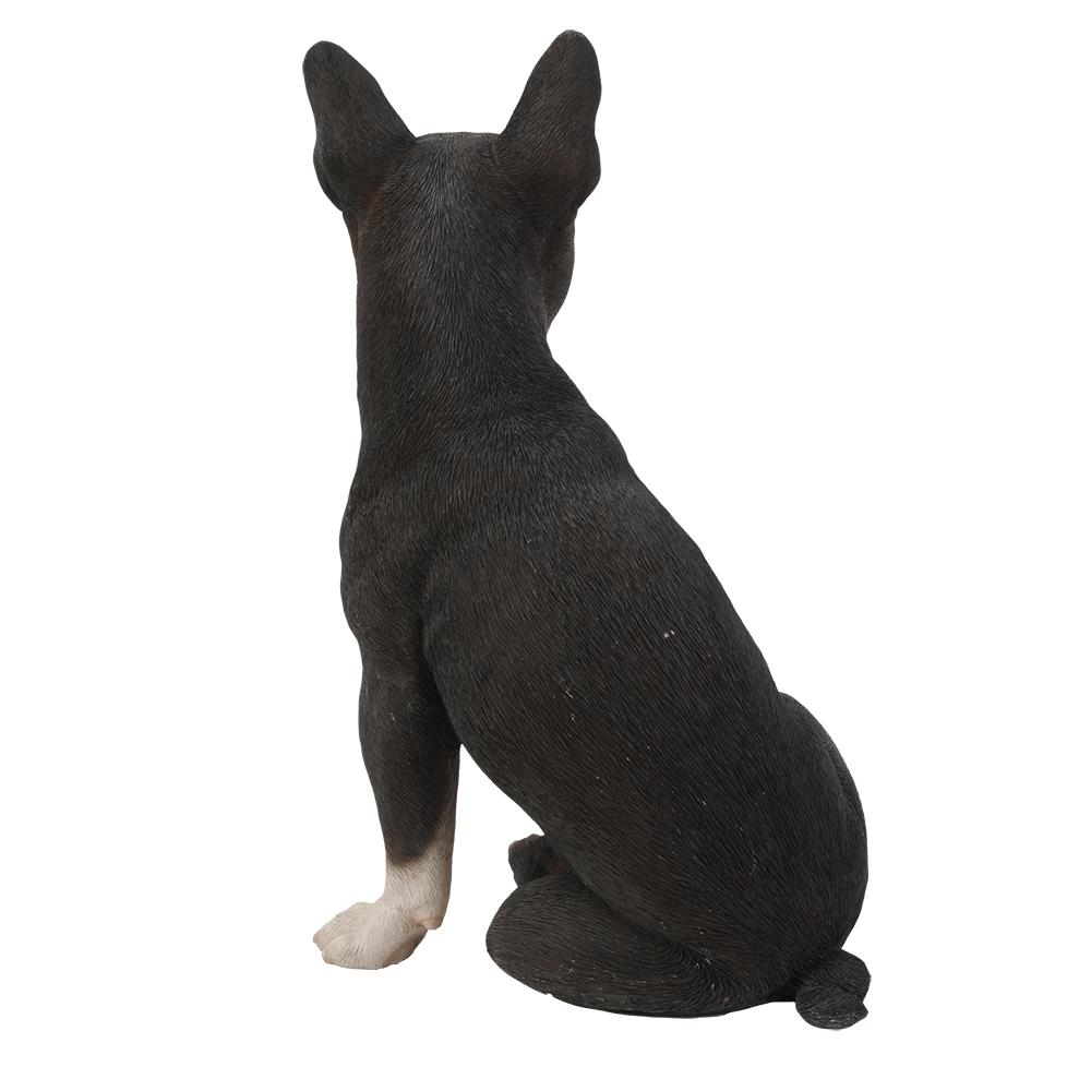 boston terrier puppy statue
