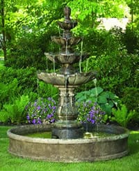 CLASSIC RAM'S HEAD FOUNTAIN W. POOL 62"H 