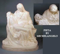 PIETA BY MICHELANGELO 30" high