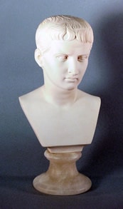 CAESAR AUGUSTUS BUST 10" HIGH 