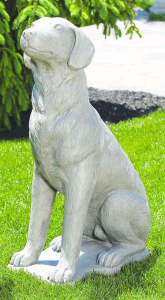 Sitting Hound Dog Sculpture Statue Com