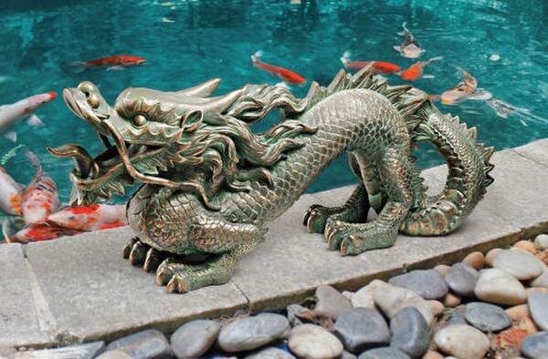 Asian Dragon Sculpture