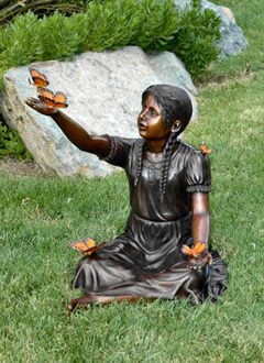 Miss Monarch Bronze Statue